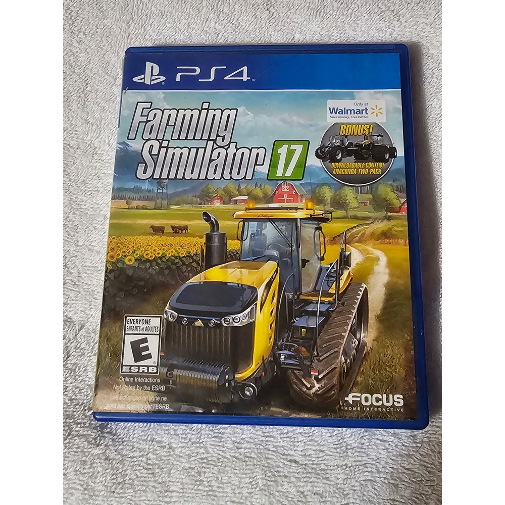 Farming Simulator 17 PS4 Game Walmart Bonus Downloadable‎ Content Tractor